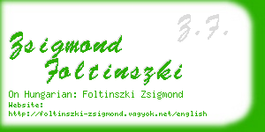 zsigmond foltinszki business card